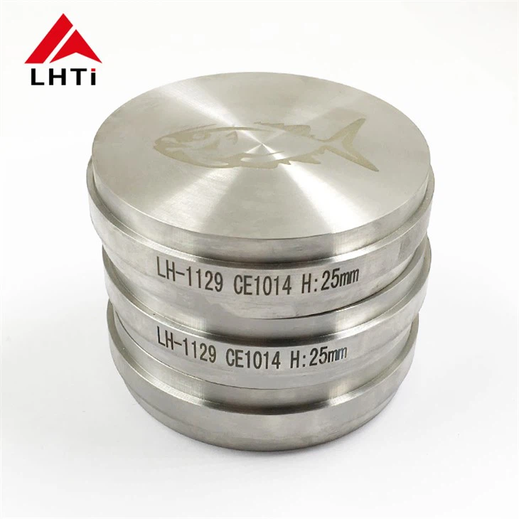 Rownd GR2 GR5 Titanium Ring Diwydiant Titaniwm Cacen Forgings